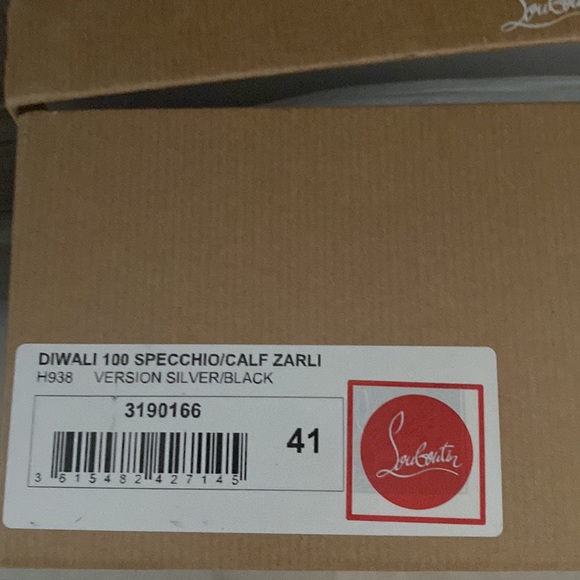 Black Diwali 100 Silver Studded Ankle Strap Stiletto Heel Pumps. - Picture 9 of 9